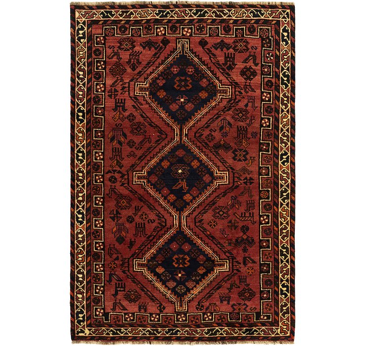 5' 3 x 8' Ghashghaei Persian Rug