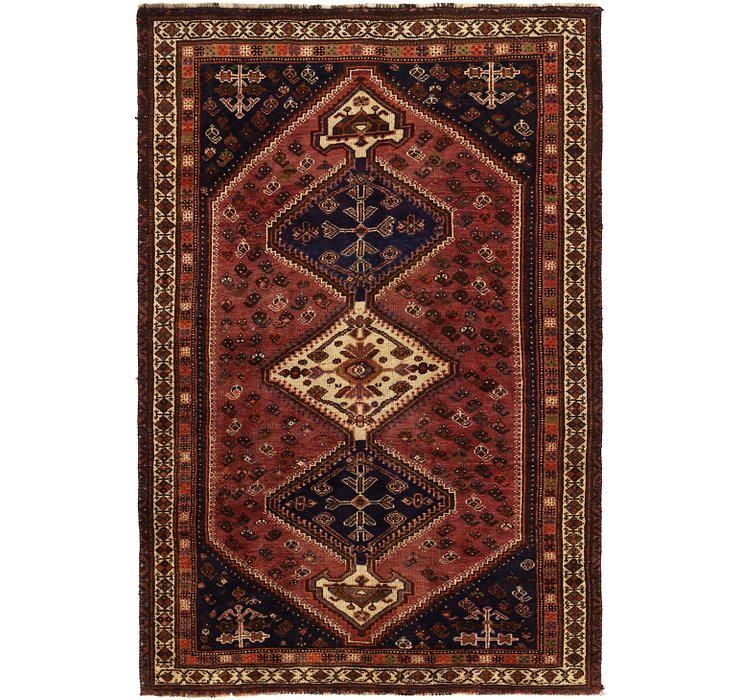 5' x 8' 2 Ghashghaei Persian Rug