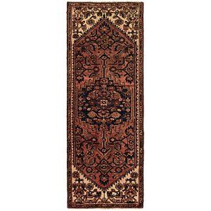 2' 7 x 7' 6 Hossainabad Persian Run...