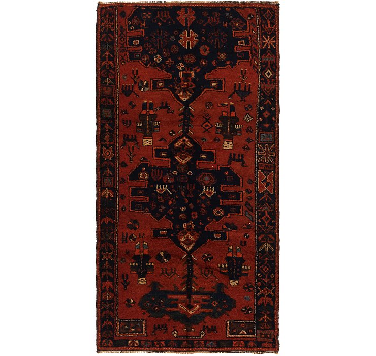 4' x 7' 10 Shiraz Persian Runner Rug