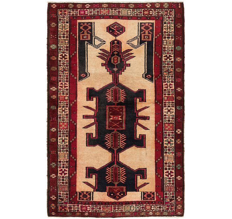 3' 8 x 5' 10 Meshkin Persian Rug