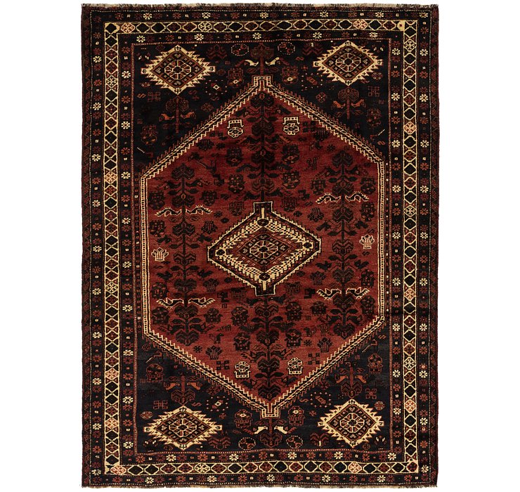 7' x 9' 9 Ghashghaei Persian Rug