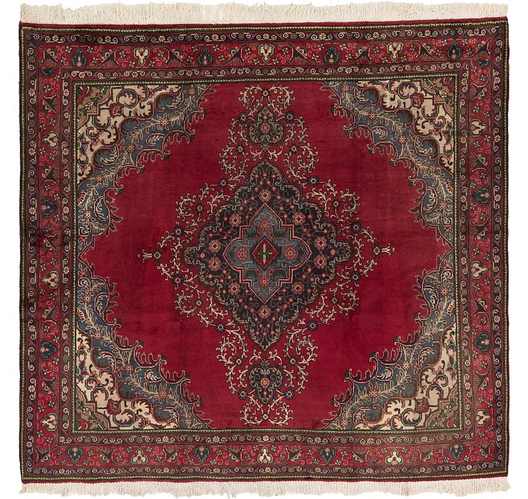 9' 4 x 9' 7 Tabriz Persian Square Rug