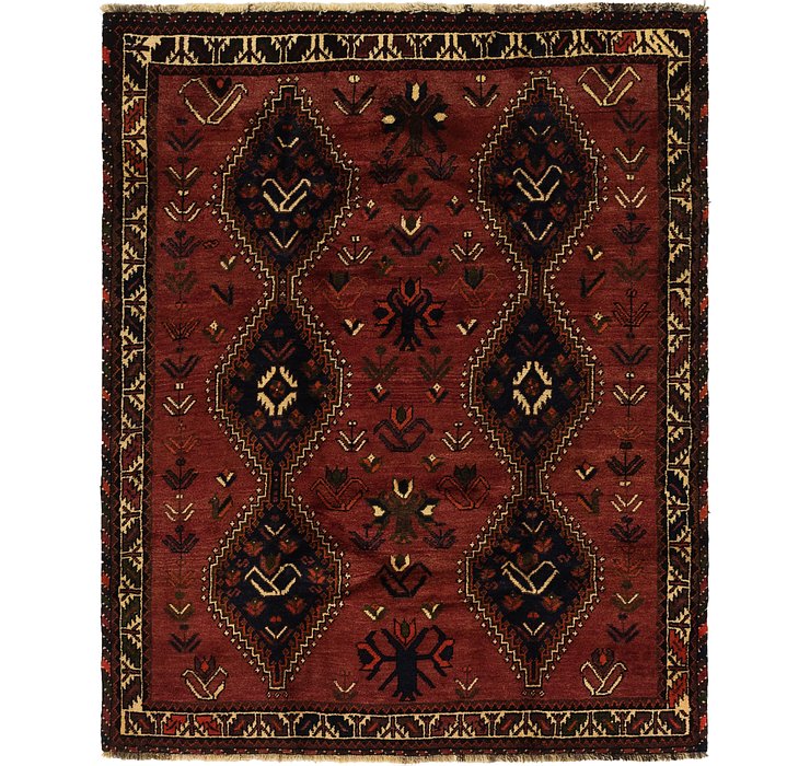 5' 5 x 6' 9 Ghashghaei Persian Rug