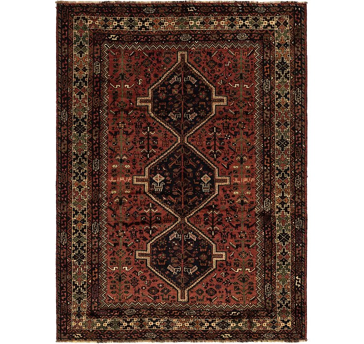 7' x 9' 10 Ghashghaei Persian Rug