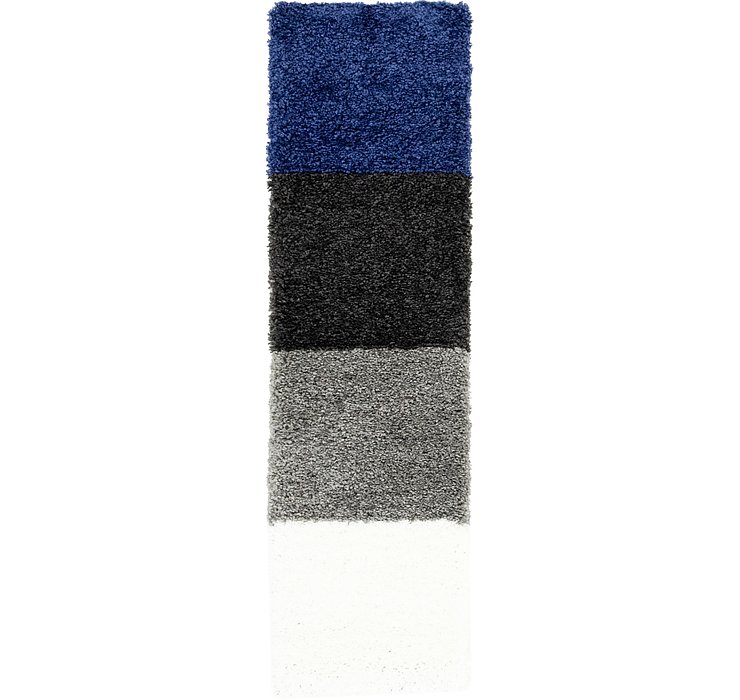 1' 9 x 6' 5 Multi-Tone Shag Runner ...