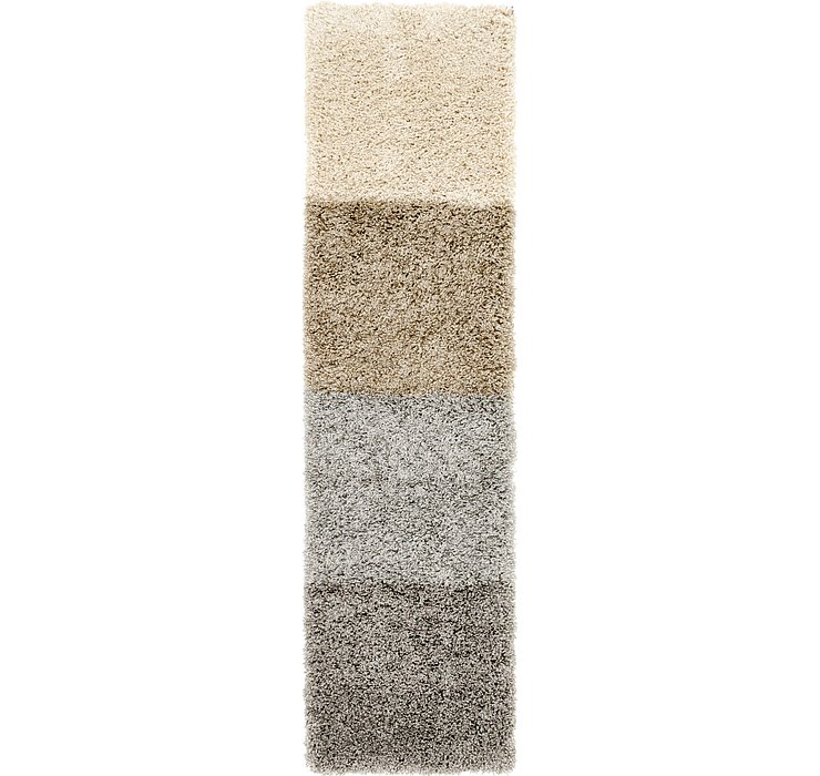 1' 9 x 6' 5 Multi-Tone Shag Runner ...