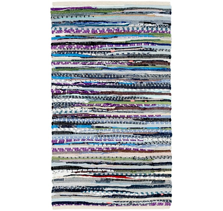 1' 9 x 3' Chindi Cotton Rug