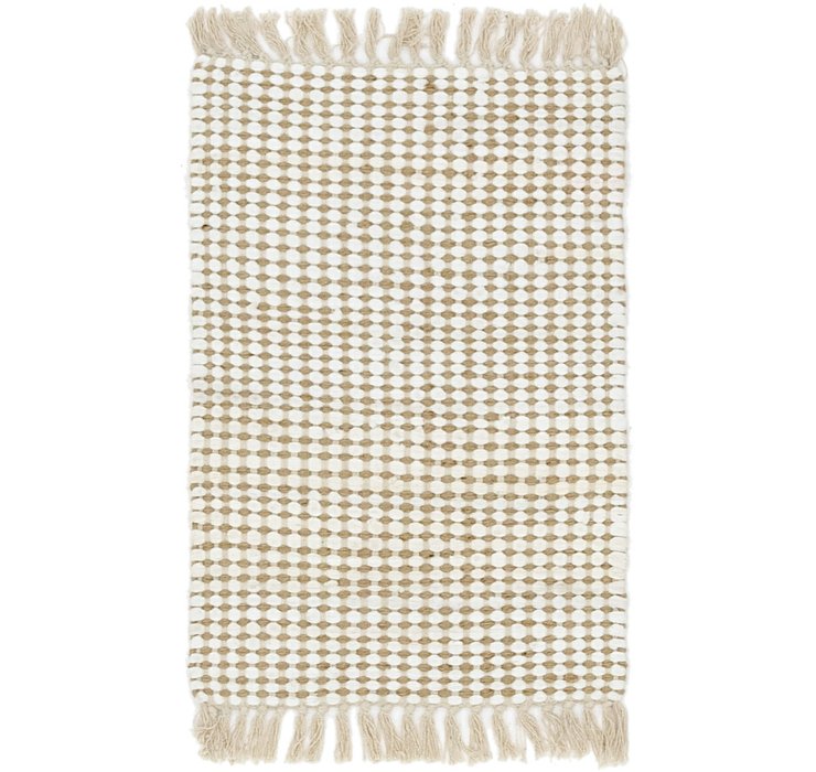 1' 8 x 2' 5 Braided Jute Rug