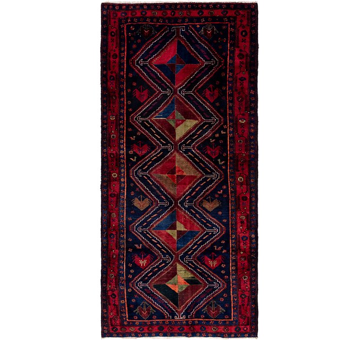 4' 6 x 10' Sirjan Persian Runner Rug