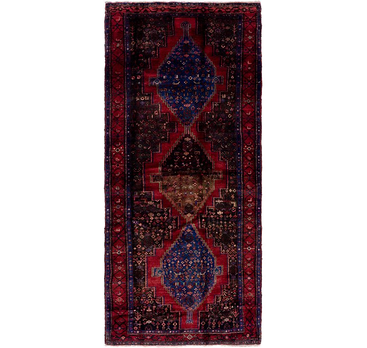 4' x 9' 10 Senneh Persian Runner Rug