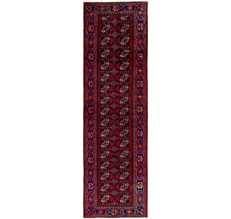 3' 4 x 12' 8 Balouch Persian Runner ...