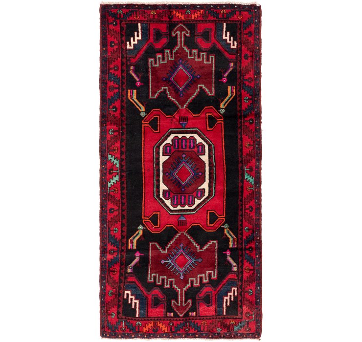 3' 9 x 7' 10 Hamedan Persian Runner ...