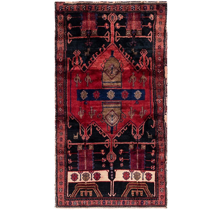 4' x 7' 9 Sirjan Persian Runner Rug