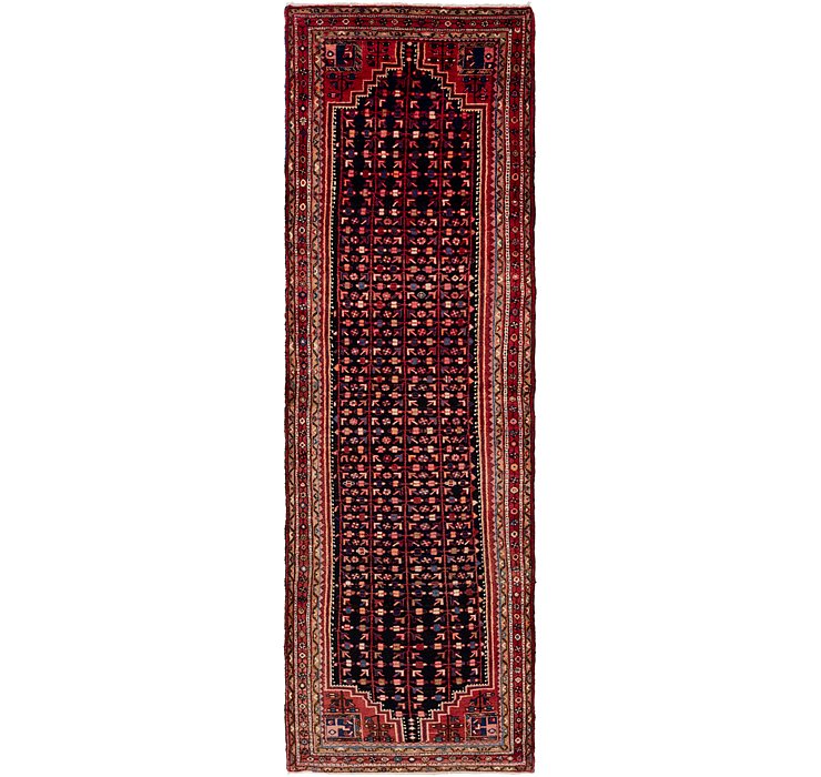 HandKnotted 3' 10 x 13' 6 Hamedan Persian Runner ...