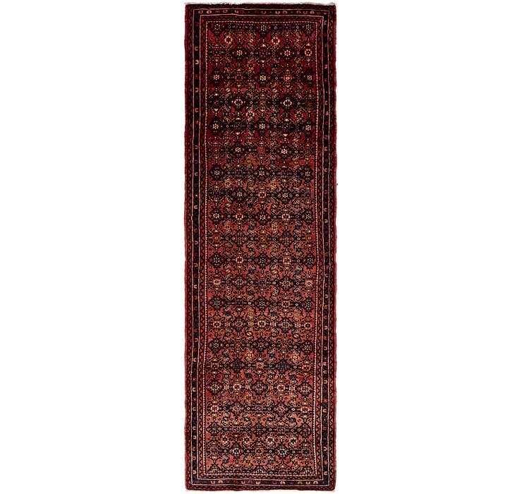 3' 9 x 13' Hossainabad Persian Run...