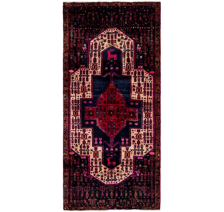 4' x 8' 8 Zanjan Persian Runner Rug