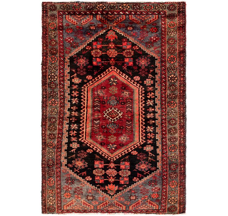 4' 2 x 5' 3 Hamedan Persian Rug