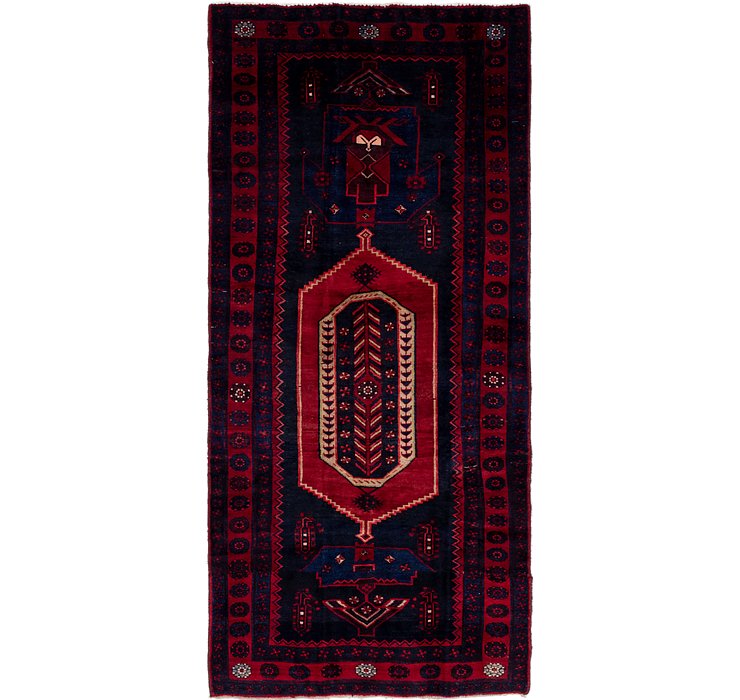 4' 7 x 10' Sirjan Persian Runner Rug
