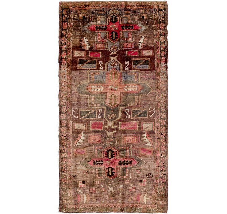 4' x 9' 5 Shiraz Persian Runner Rug