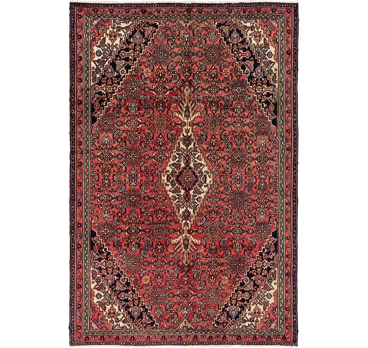 6' 8 x 10' Hamedan Persian Rug