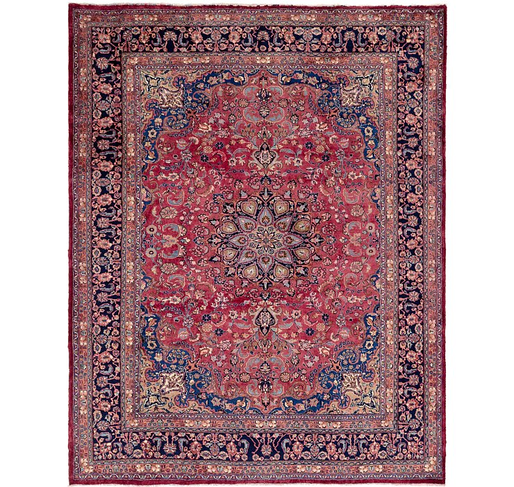 9' 10 x 13' Mashad Persian Rug