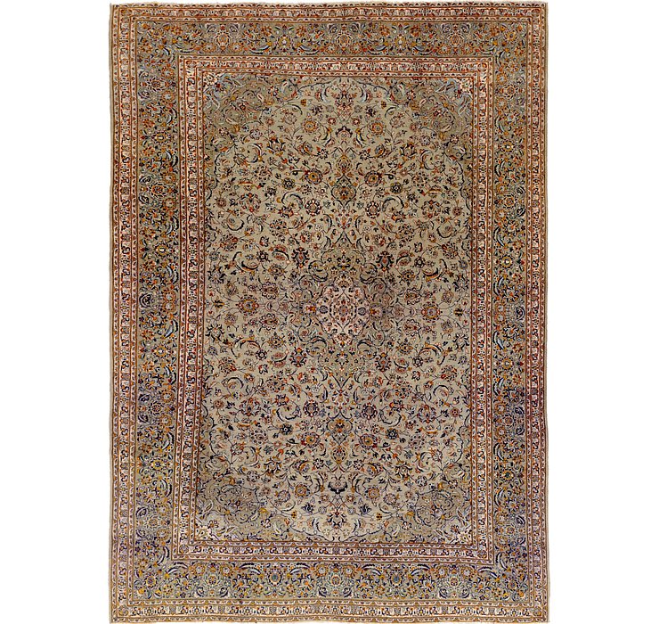 9' 10 x 13' 8 Kashan Persian Rug