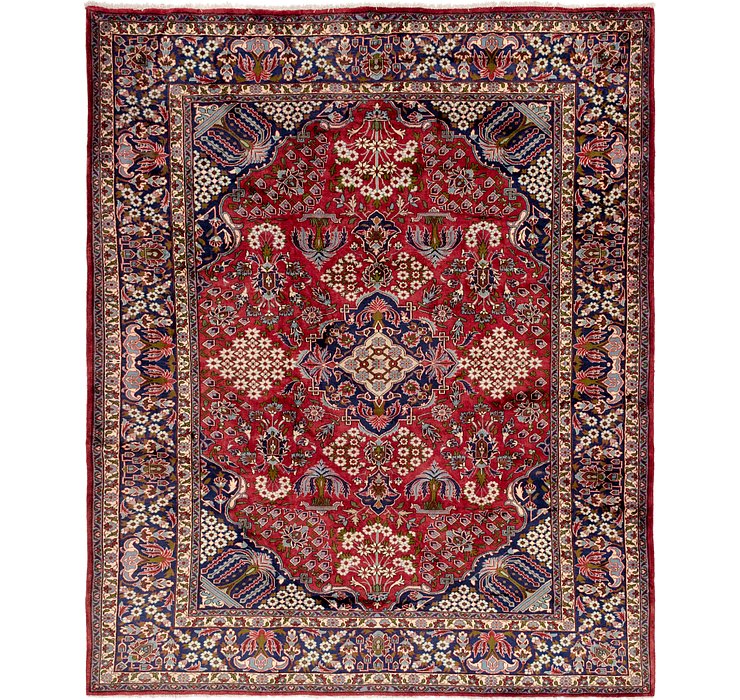 10' x 12' 6 Isfahan Persian Rug