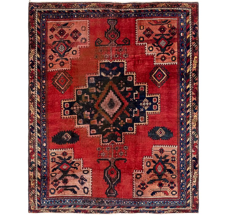 HandKnotted 5' x 6' Hamedan Persian Rug