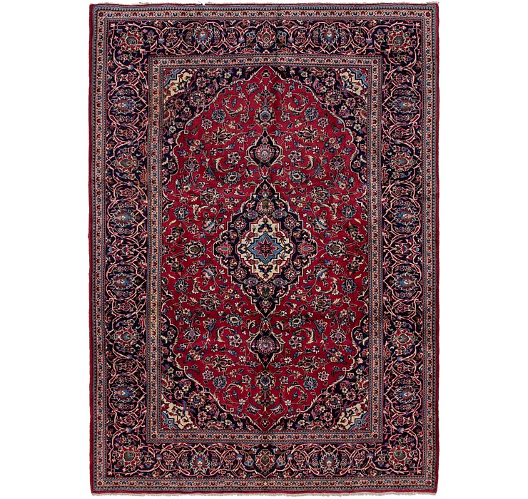 8' x 11' 3 Kashan Persian Rug