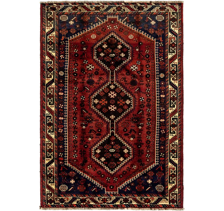 4' 8 x 7' Ghashghaei Persian Rug