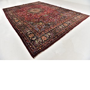 HandKnotted 11' x 15' 4 Mashad Persian Rug