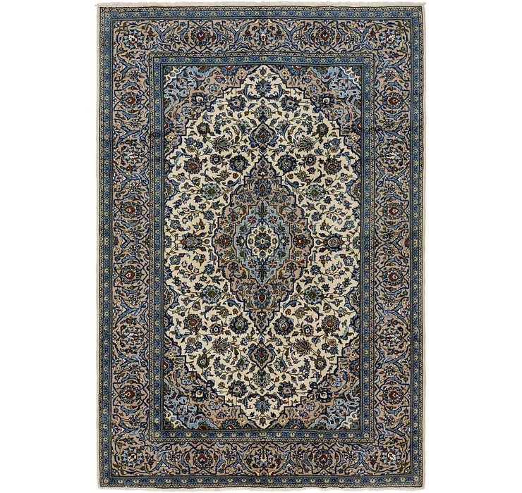 6' 7 x 9' 9 Kashan Persian Rug