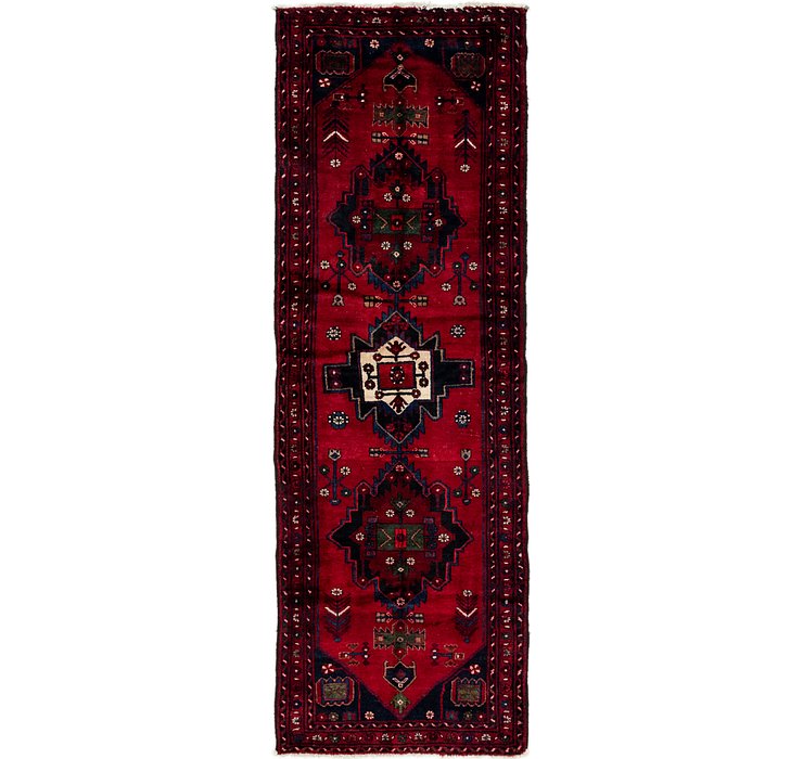 3' 4 x 9' 8 Khamseh Persian Runner ...
