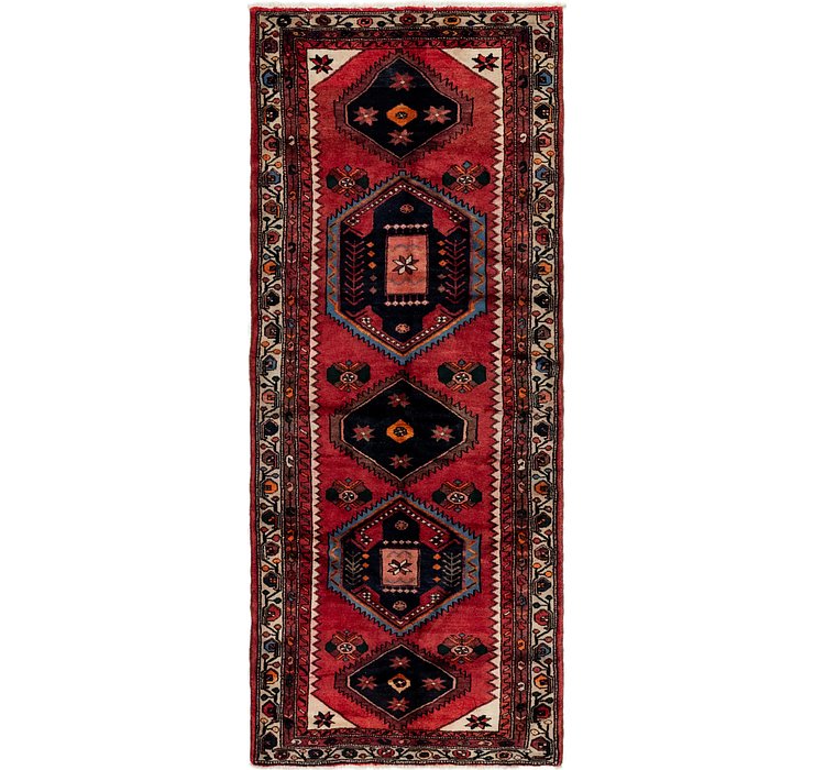 3' 8 x 9' 5 Khamseh Persian Runner ...
