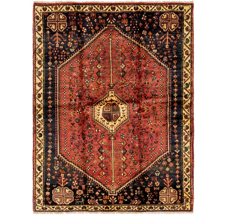5' 2 x 6' 7 Ghashghaei Persian Rug