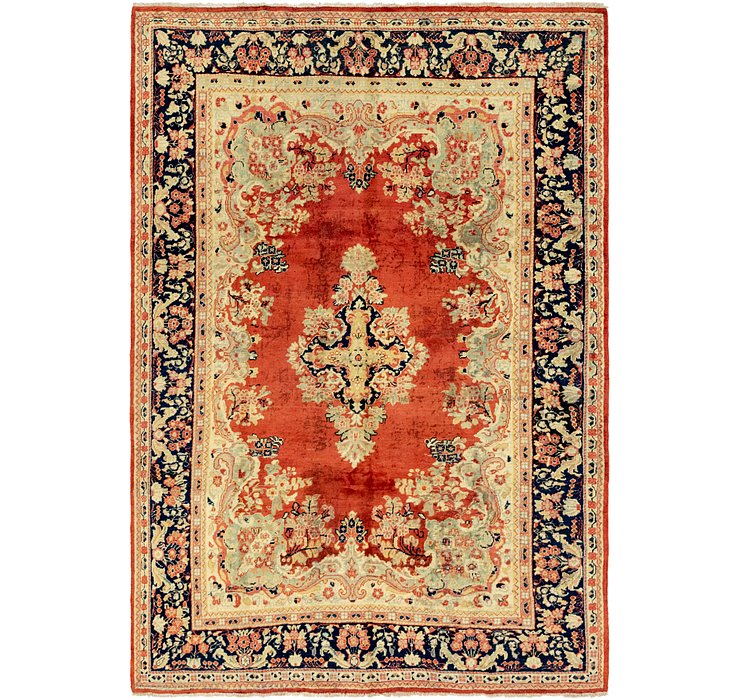 7' x 10' Meshkabad Persian Rug