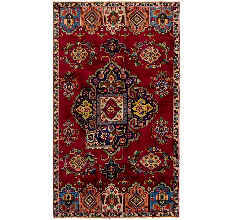 4' 10 x 8' 7 Tabriz Persian Rug