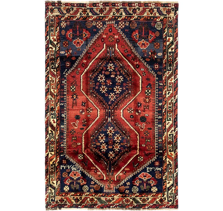 4' 10 x 7' 7 Ghashghaei Persian Rug
