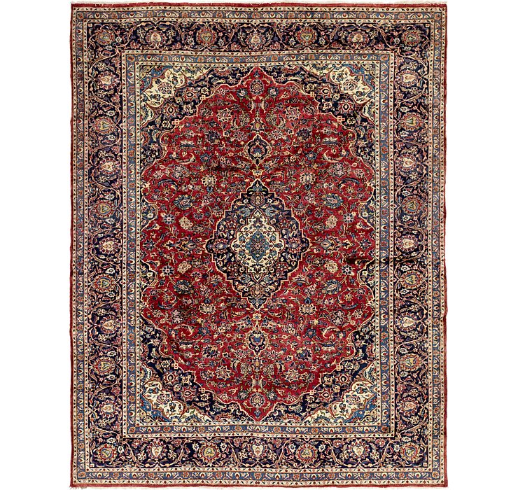 10' x 12' 8 Kashan Persian Rug