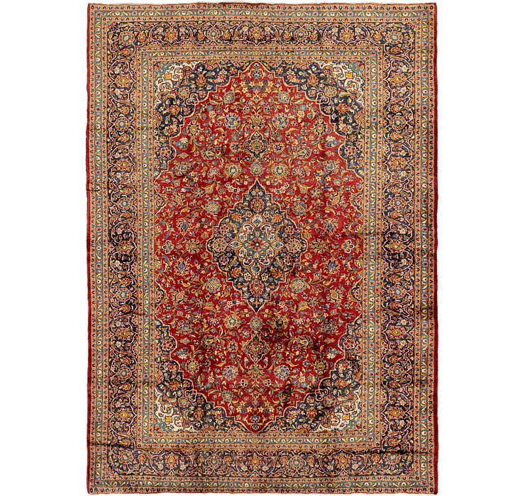 10' x 14' 2 Kashan Persian Rug