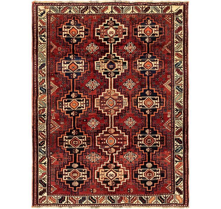 5' 3 x 7' Ghashghaei Persian Rug