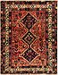 3' 10 x 4' 10 Ghashghaei Persian Square Rug thumbnail image 1