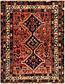 3' 10 x 4' 10 Ghashghaei Persian Square Rug thumbnail