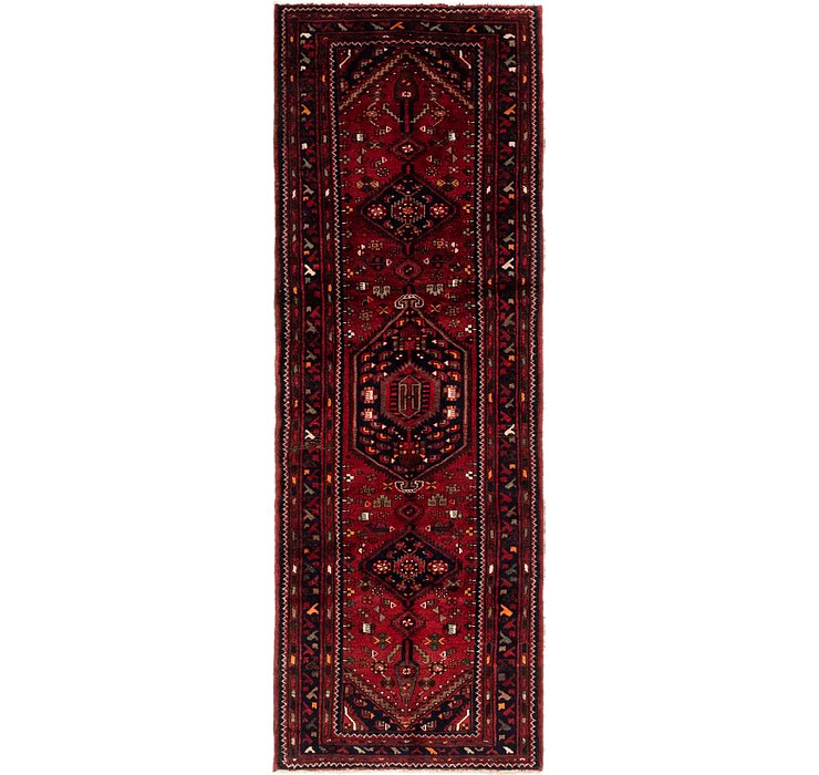 3' 4 x 9' 8 Khamseh Persian Runner ...