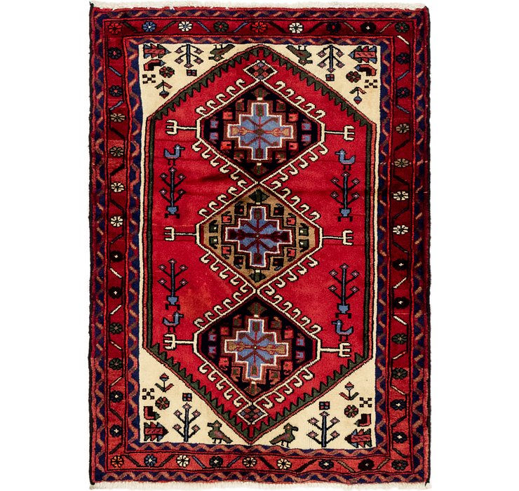 3' 7 x 5' Hamedan Persian Rug