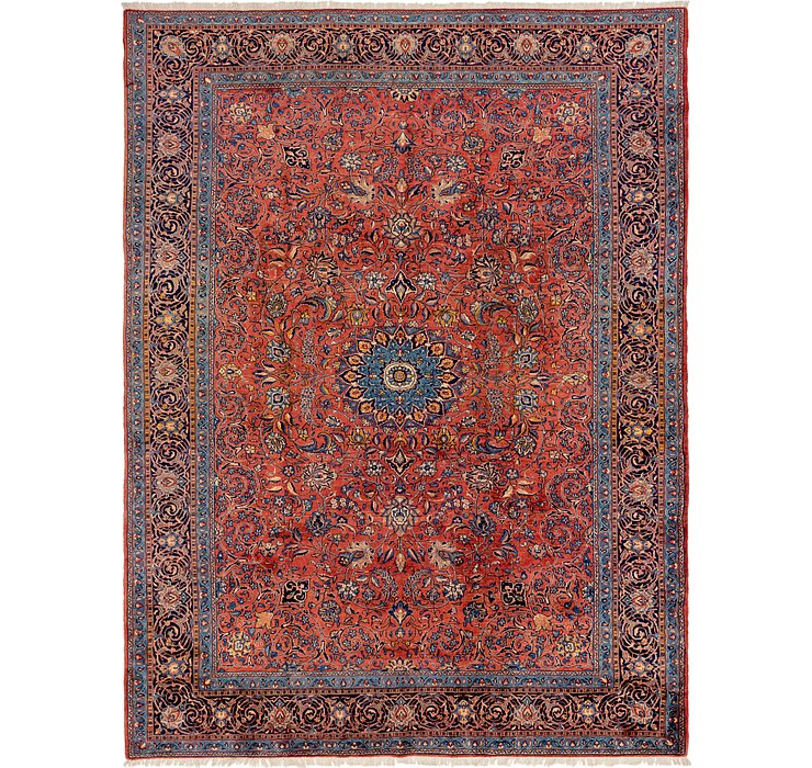 9' 6 x 12' 10 Sarough Persian Rug