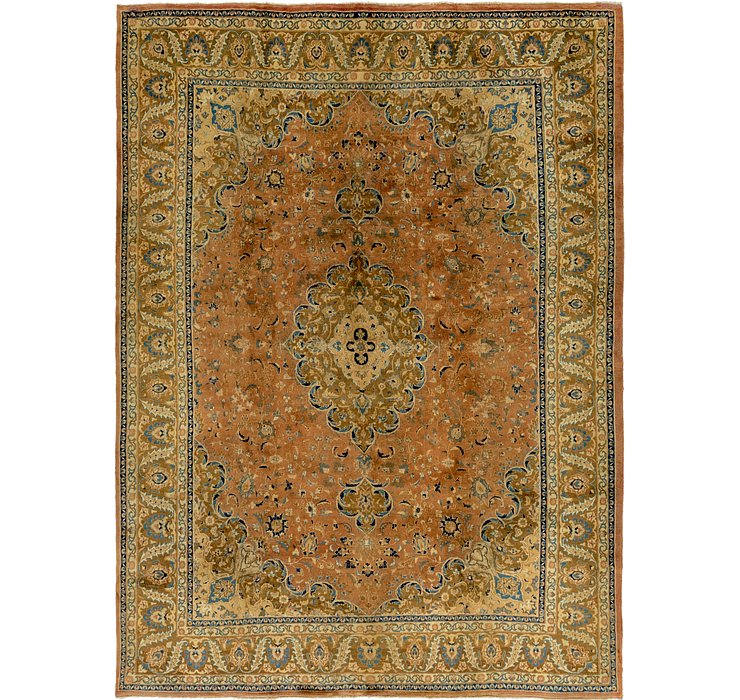 HandKnotted 9' 7 x 13' Mashad Persian Rug