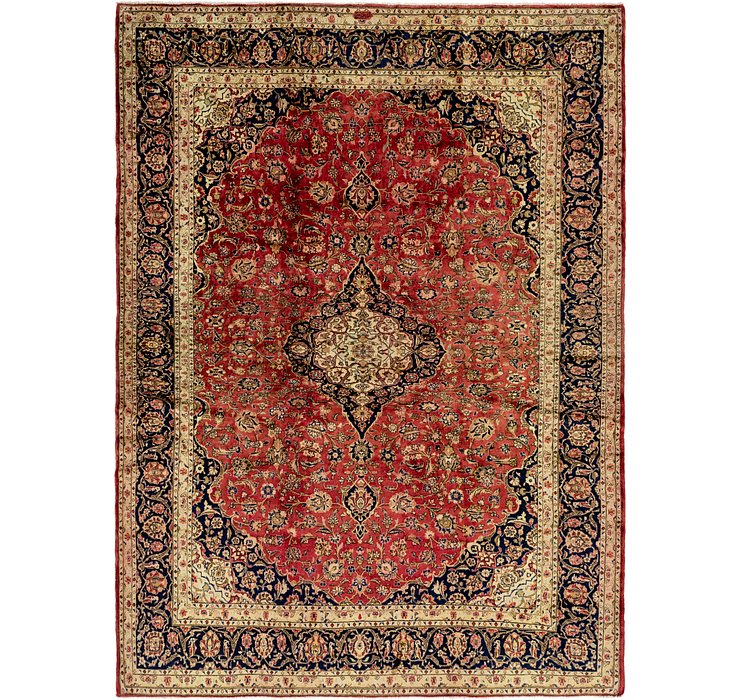 HandKnotted 9' 8 x 13' 2 Kashan Persian Rug
