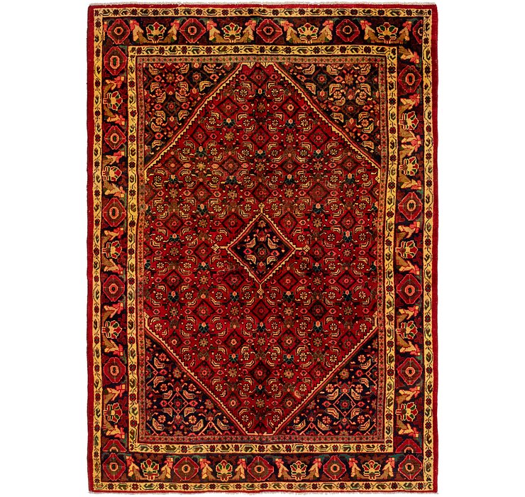 HandKnotted 6' 6 x 9' 4 Hossainabad Persian Rug